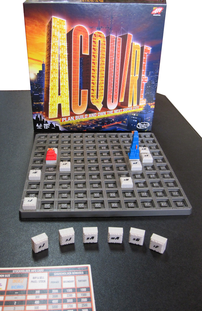 Acquire 2016 A 3D Plastic Reprint of the Classic Stock Market Game