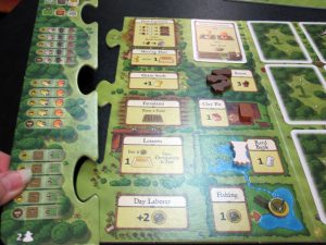 Agricola Revised Edition puzzle piece extension for 2-player game