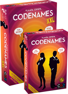 Codenames: XXL box size comparison
