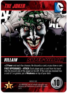 The Joker Supper-Villain card