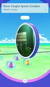 PokeStop - activated and spilling its goods
