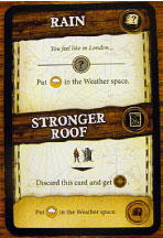 Robinson Crusoe event card Rain