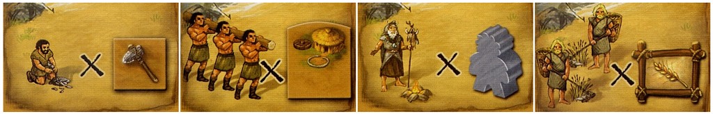 Stone Age multiplier icons on civilization cards
