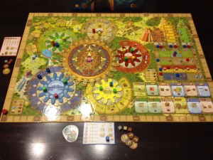 Tzolk'in: The Mayan Calendar with painted wheels
