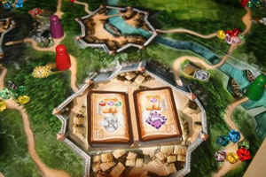Valdora book in its place on the game board