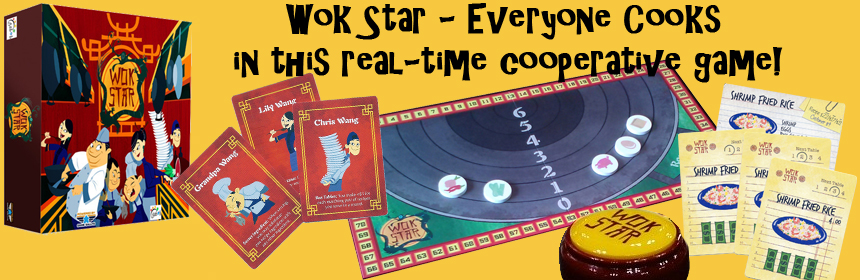 Wok Star - Everyone Cooks in this real-time cooperative board game!