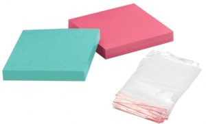 ziplock bags and Post It Notes