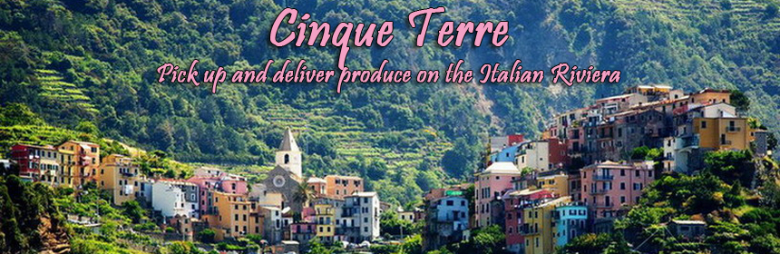 Cinque Terre - Pick up and deliver produce on the Italian Riveria